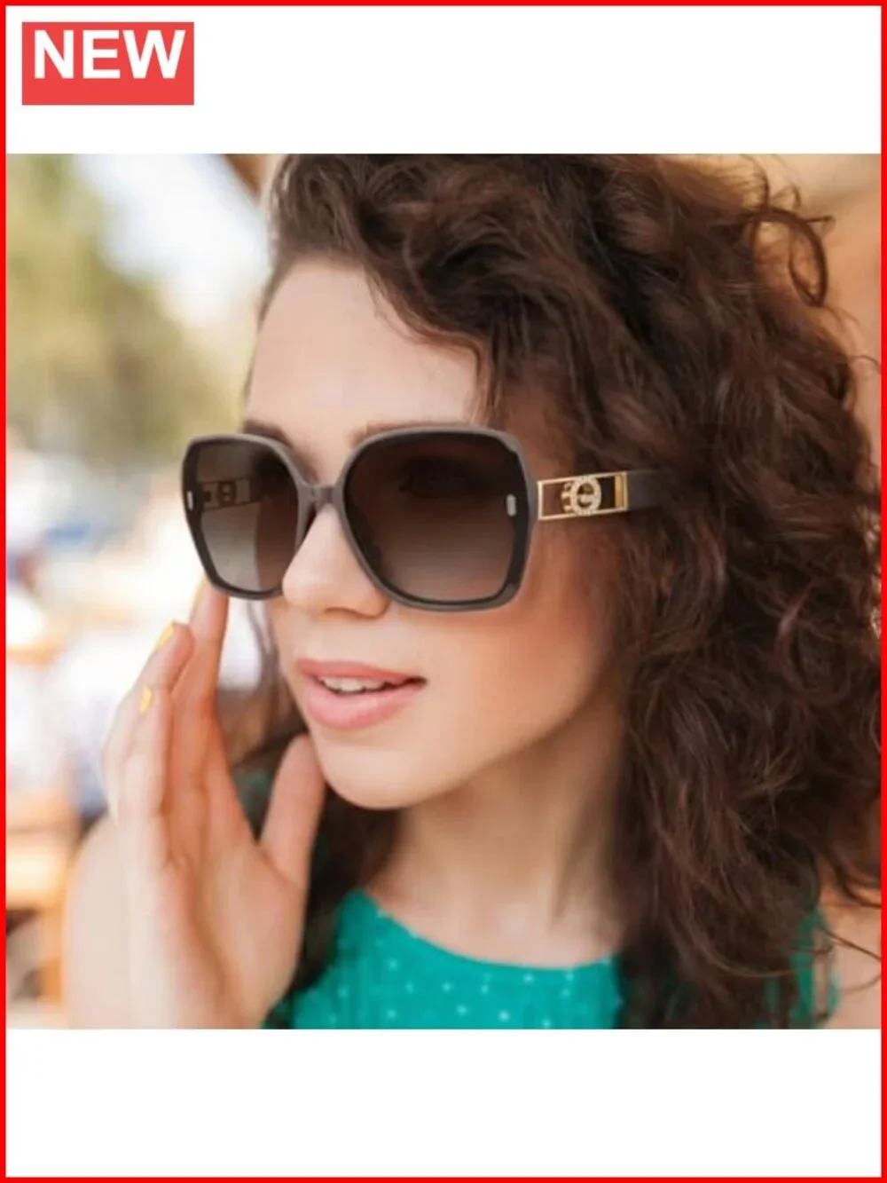 Retro 70s Oversized Sunglasses 2 Pack UV400 Non-Polarized